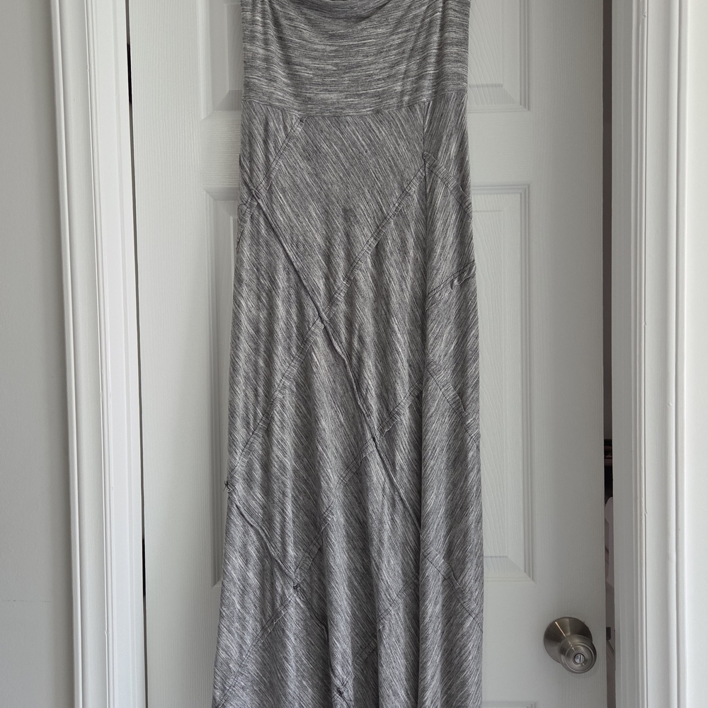 Elegant Gray Maxi Dress